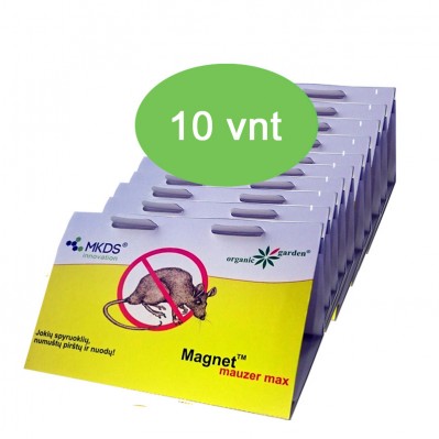 MAGNET mauzer MAX - lipni pelių ir žiurkių monitoringo gaudyklė, MAXI pakuotė (kaina nurodyta 1 vnt.)